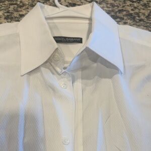 Dolce & Gabbana Men's Classic White Dress Shirt